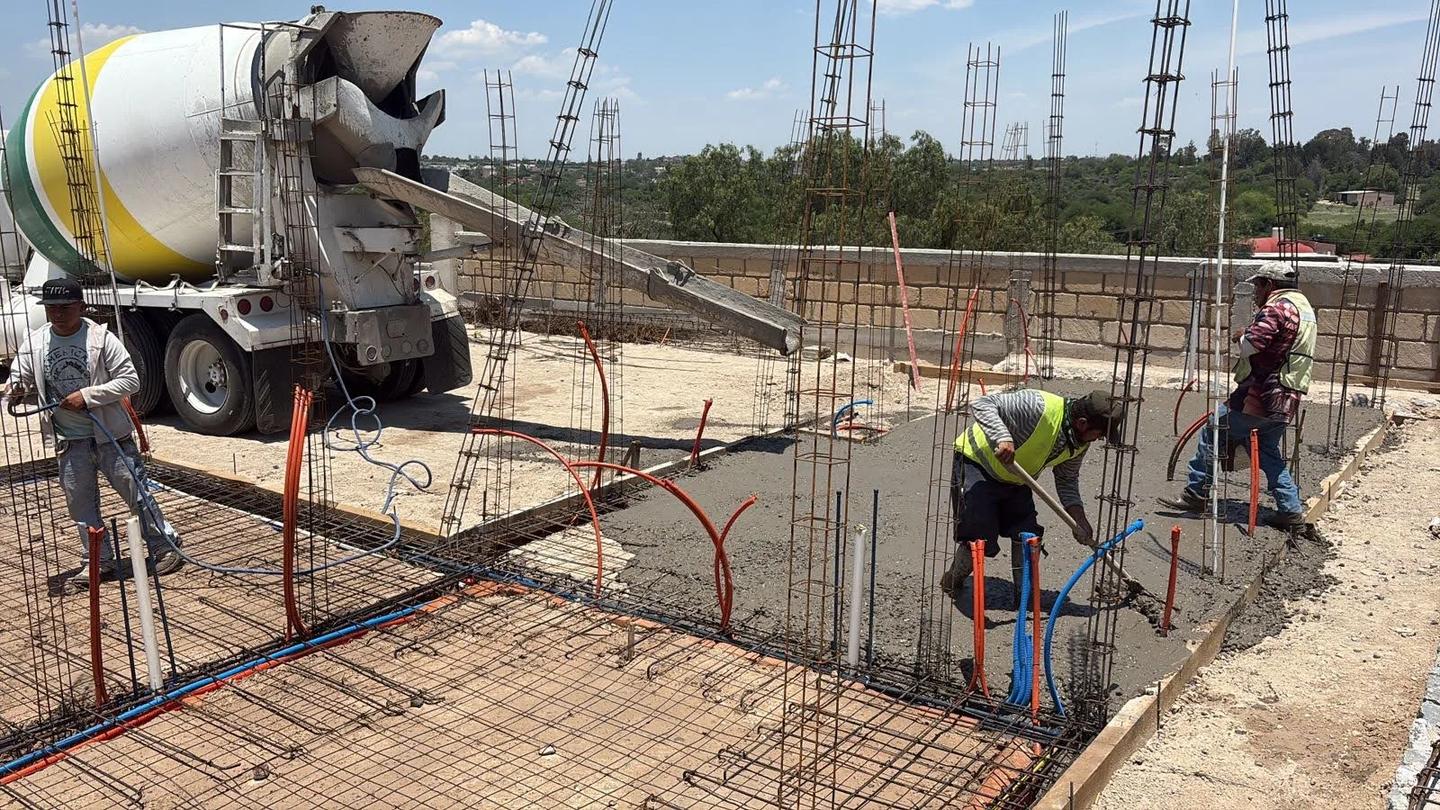 Concrete pour overview